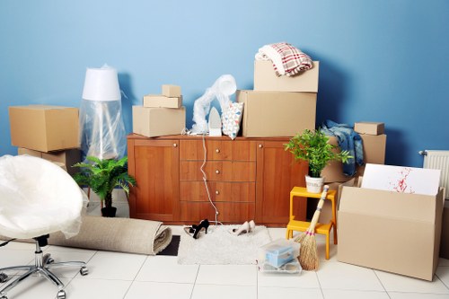 Local same day removals team loading a van in Tooting