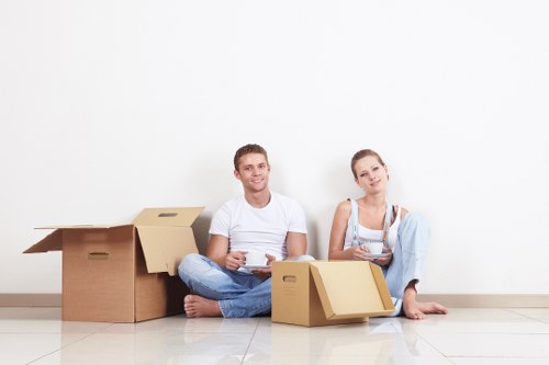 Customer booking a moving service with a van provider