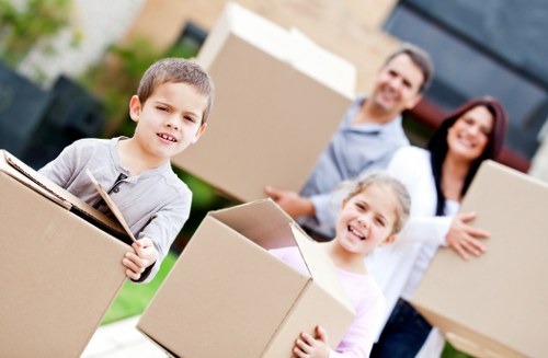 Packing office equipment and stock for commercial moves in Tooting
