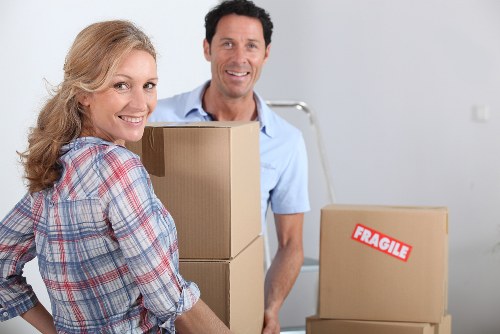 Man with van service managing a scheduled collection
